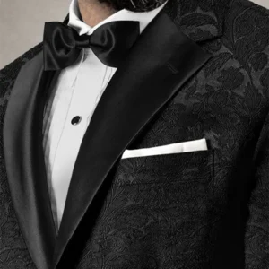 Mens 2 Piece Italian Silk Centa Tuxedo Suit Collar