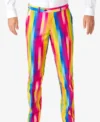 Mens 2 Piece Rainbow Glaze Trendy Suit Trouser