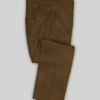 Mens 2024 Brown Corduroy Suit Pant
