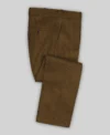 Mens 2024 Brown Corduroy Suit Pant