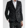 Mens 2024 Floral Cotton Corduroy Suit Jacket