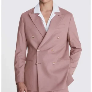 Mens 2024 Relaxed Fit Dusty Pink Suit
