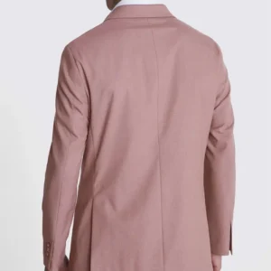 Mens 2024 Relaxed Fit Dusty Pink Suit Back