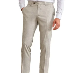 Mens 3 Piece Tweed Light Brown Suit Pant