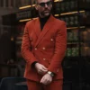 Mens Best Burnt Sienna Corduroy Suit Main