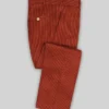 Mens Best Burnt Sienna Corduroy Suit Pant