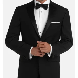 Mens Black Modern Slim Fit Tuxedo Suit