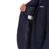 Mens Blue And Grey Classic Fit Wool Blazer Closure