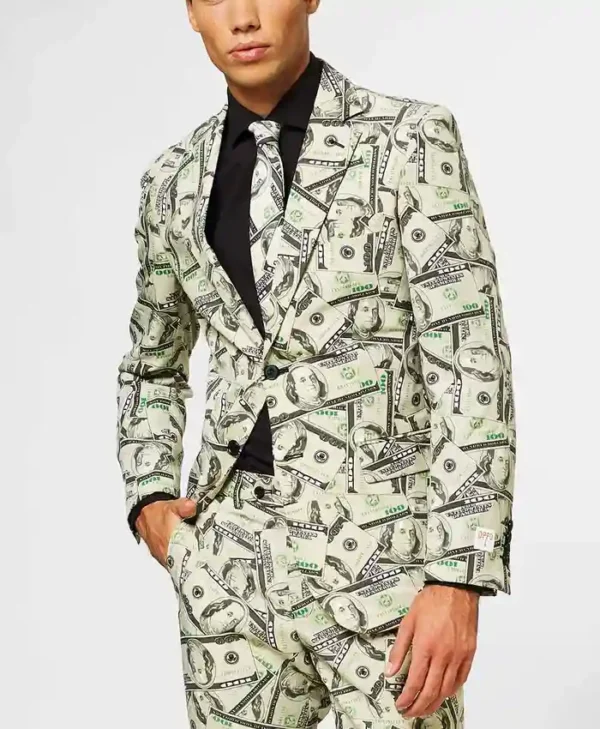 Mens Cashanova Printed Party Suit