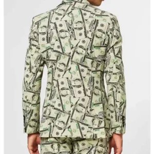 Mens Cashanova Printed Party Suit Back