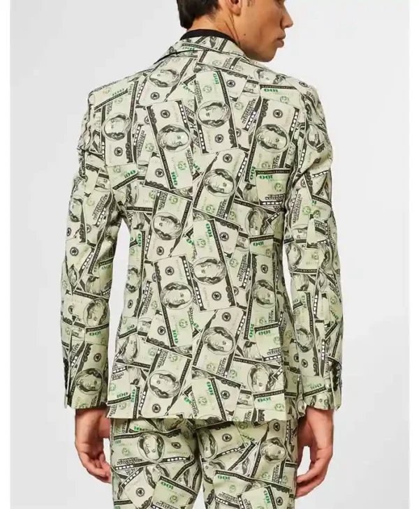 Mens Cashanova Printed Party Suit Back