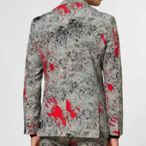 Mens Colorful Zombiac 2 Piece Stylish Suit Back