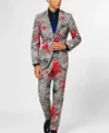 Mens Colorful Zombiac 2 Piece Stylish Suit Walking