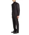 Mens Dark Brown Regular Fit Suit Side