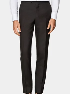 Mens Deep Dark Brown 2 Piece Formal Suit Trouser