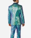 Mens Fancy Fish Two Piece Stylish Suit Back