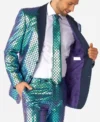 Mens Fancy Fish Two Piece Stylish Suit Closure