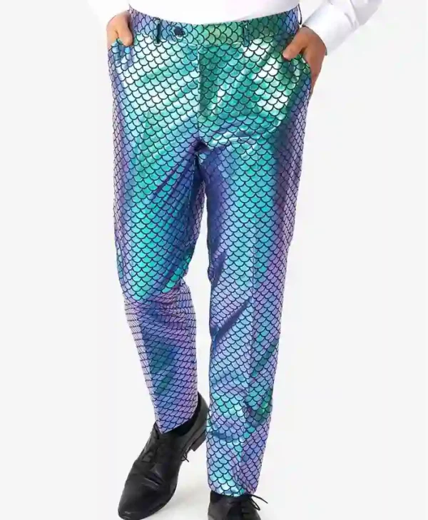 Mens Fancy Fish Two Piece Stylish Suit Trouser