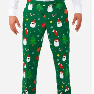 Mens Festivity Green 2 Piece Stylish Suit Trouser