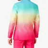 Mens Funky Fade Stylish 2 Piece Party Suit Back