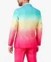 Mens Funky Fade Stylish 2 Piece Party Suit Back