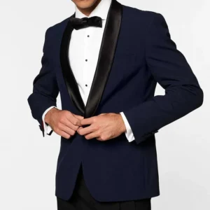 Mens Midnight Blue 2 Piece Stylish Suit