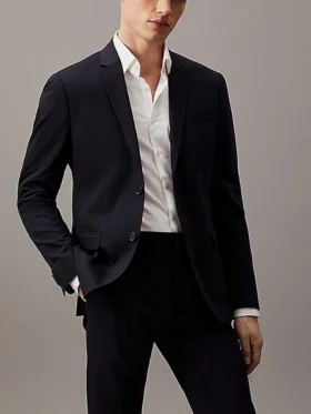 Mens Midnight Navy Blue 2 Piece Suit For Wedding