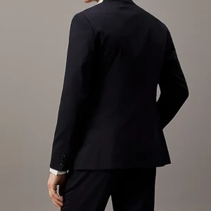 Mens Midnight Navy Blue 2 Piece Suit For Wedding Back