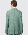 Mens Morrison 2 Piece Stylish Suit Green Back