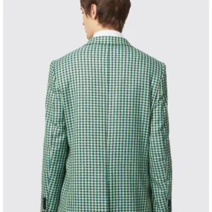Mens Morrison 2 Piece Stylish Suit Green Back