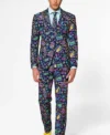 Mens Mr. Vegas 2 Piece Stylish Part Suit Walking