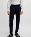 Mens Navy Blue Double Breasted 2 Piece Suit Pant
