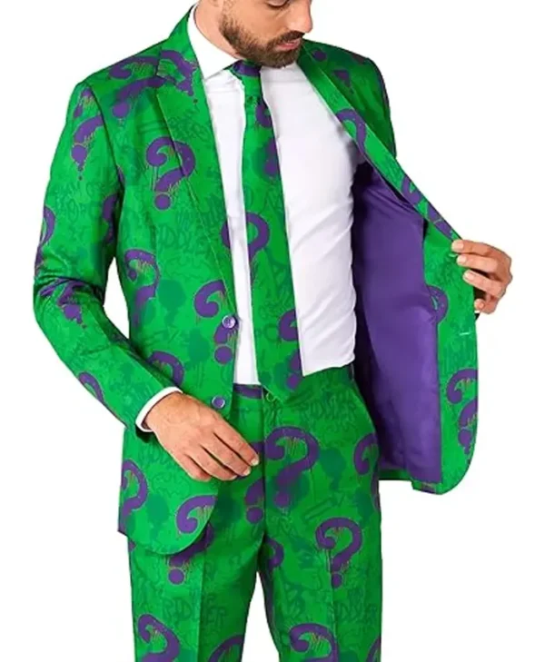 Mens OFFSTREAM DC Comics Riddler Suit Closure
