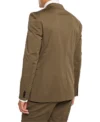 Mens Olive Brown 2 Piece Regular Fit Tuxedo Suit Back