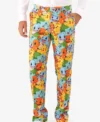 Mens Pokemon Printed Slim Fit Suit Trouser