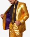 Mens Polyester Groovy Gold 2 Piece Suit Closure