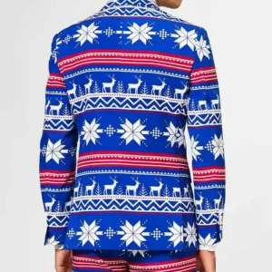 Mens Printed The Rudolph Stylish 2 Piece Suit Back