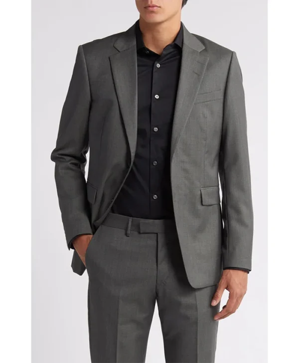 Mens Slim Fit Shadow Grey 2 Piece Suit