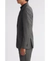 Mens Slim Fit Shadow Grey 2 Piece Suit Side