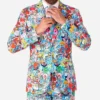 Mens SpongeBob™ Frenzy Printed 2 Piece Suit