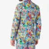 Mens SpongeBob™ Frenzy Printed 2 Piece Suit Back