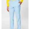 Mens Stylish Cool Blue 2 Piece Suit Trouser