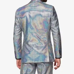 Mens Stylish Discoballer 2 Piece Party Suit Back