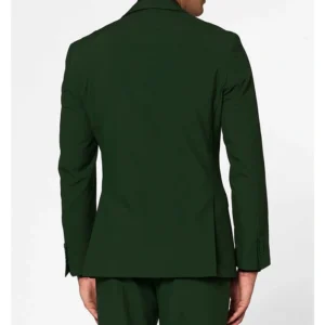 Mens Stylish Glorious Green 2 Piece Suit Back