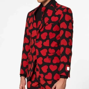 Mens Stylish King of Hearts Party Suits