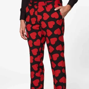 Mens Stylish King of Hearts Party Suits Pant