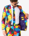 Mens Stylish Smiley® Drip Two Piece Suit Closure