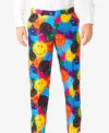 Mens Stylish Smiley® Drip Two Piece Suit Trouser