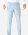 Mens Stylish Vintage Blue Velvet Suit Trouser