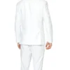 Mens Stylish White Knight Trim Fit Two Piece Suit Back